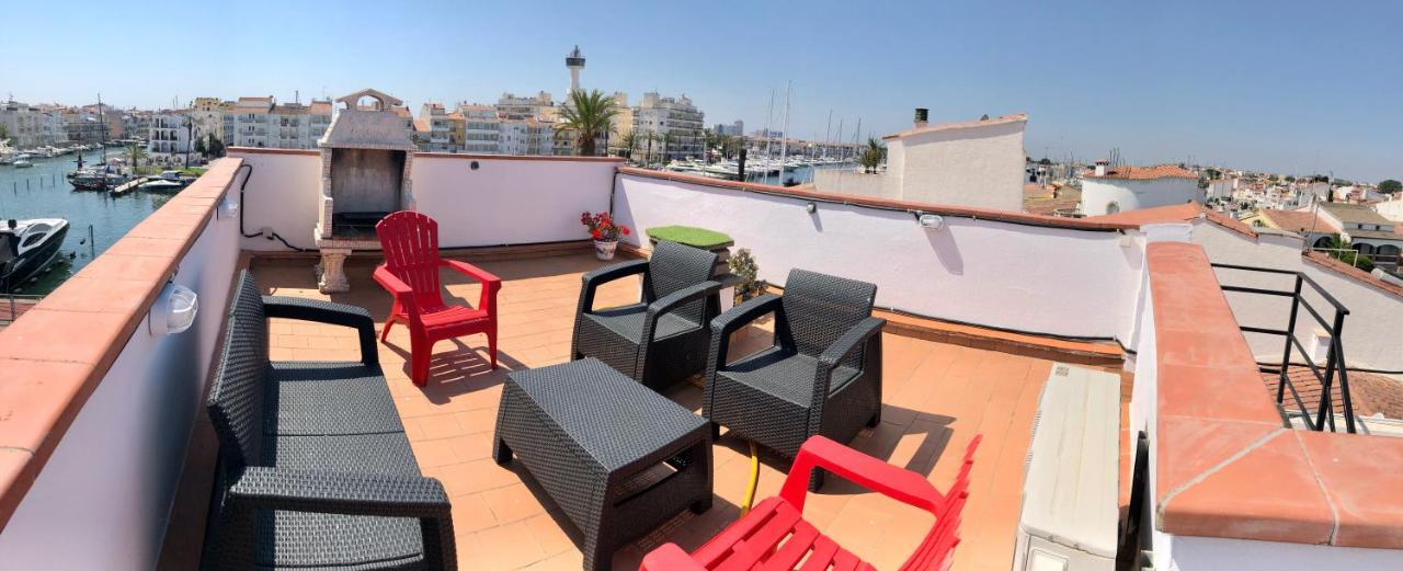 Appartement 80 M2,Port Rhodes D-2 Chambres, Terrasse Panoramique, Vue Sur Le Canal Principal D'Эмпуриабрава Экстерьер фото